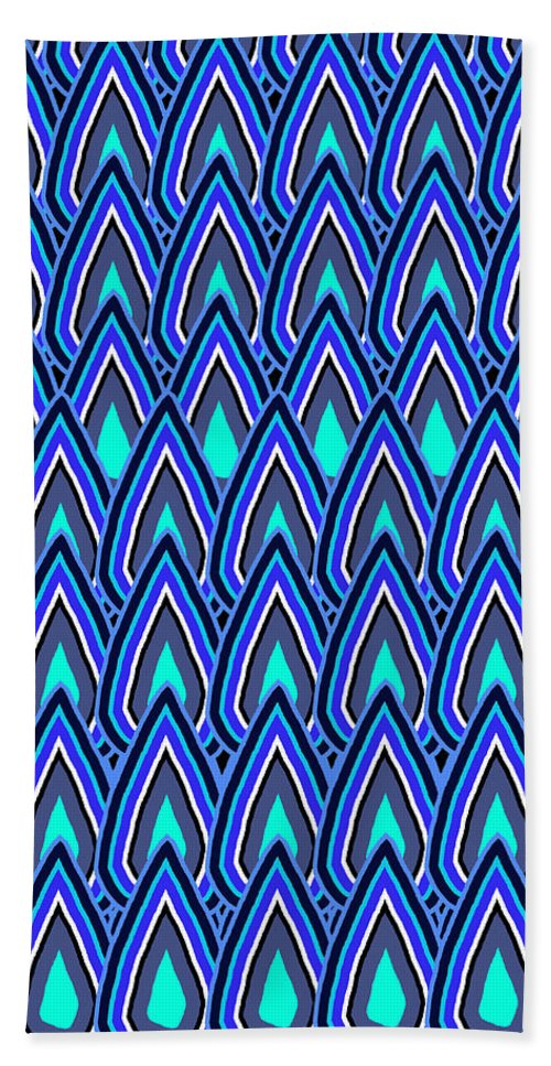 Teardrops In Blue - Beach Towel