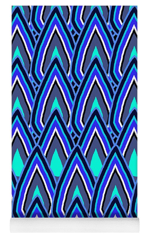 Teardrops In Blue - Yoga Mat