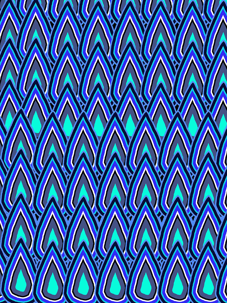 Teardrops In Blue Digital Image Download