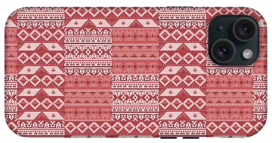 Terra Cotta Southwest Patchwork - Phone Case