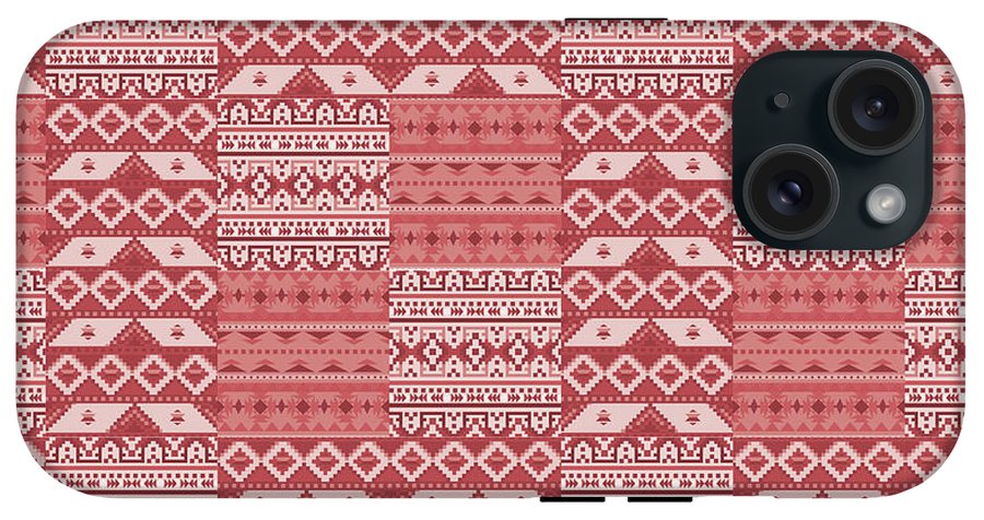 Terra Cotta Southwest Patchwork - Phone Case