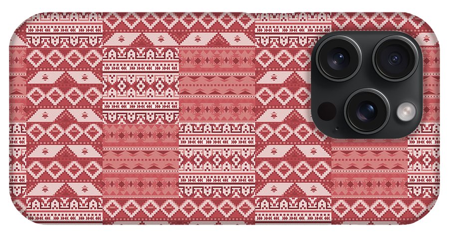 Terra Cotta Southwest Patchwork - Phone Case