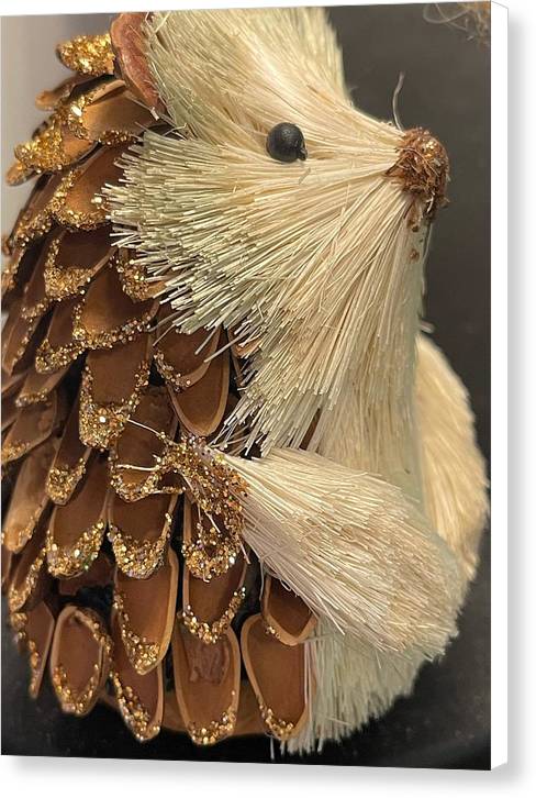 The Hedgehog Ornament - Canvas Print