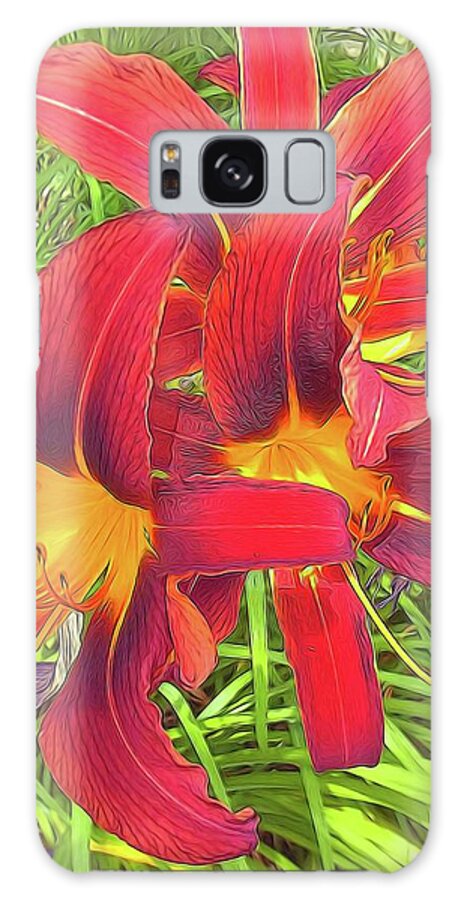 Three Red Tiger Lilies - Phone Case