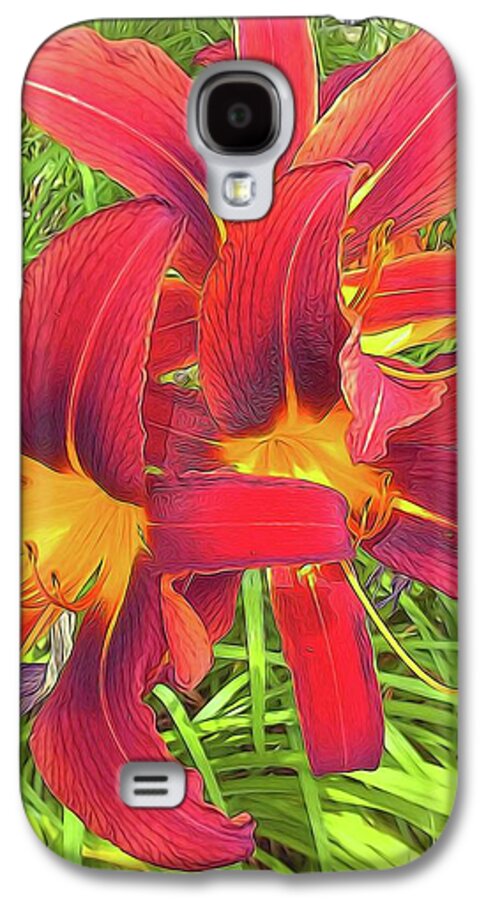 Three Red Tiger Lilies - Phone Case