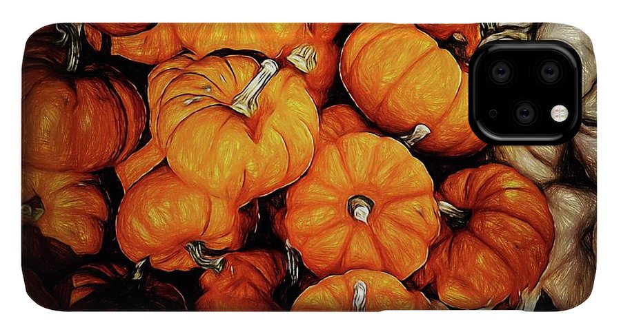 Tiny Pumpkins Pile - Phone Case