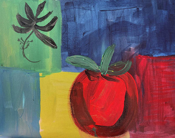 Tomato Basil Abstract - Art Print