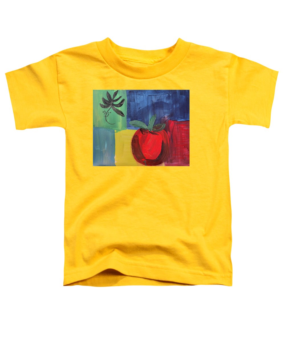 Tomato Basil Abstract - Toddler T-Shirt