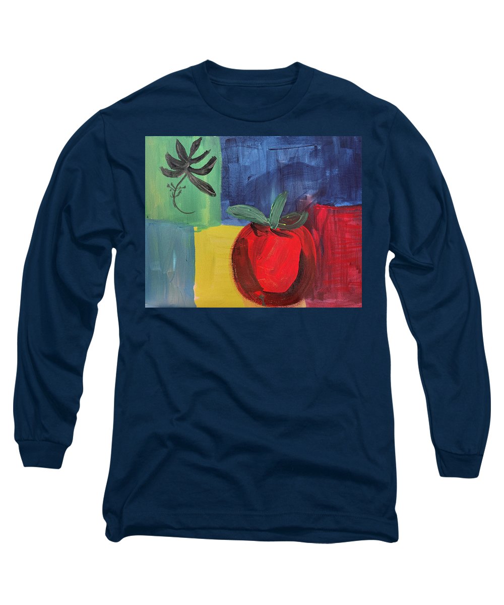 Tomato Basil Abstract - Long Sleeve T-Shirt