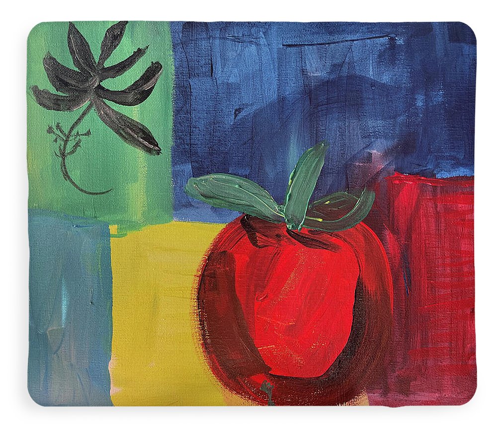 Tomato Basil Abstract - Blanket