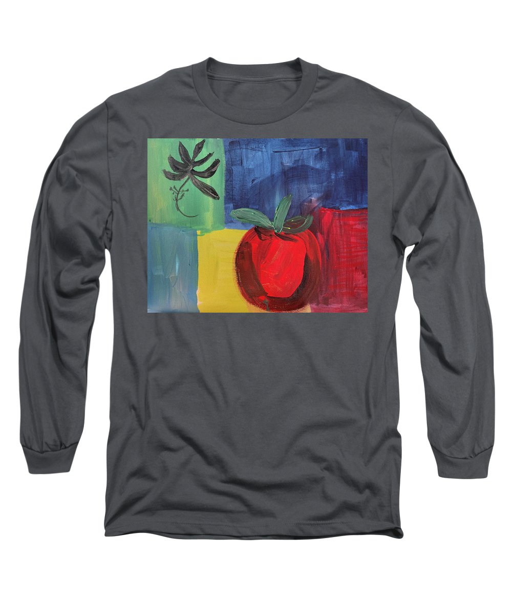 Tomato Basil Abstract - Long Sleeve T-Shirt