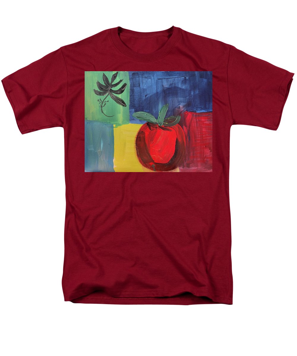 Tomato Basil Abstract - Men's T-Shirt (Regular Fit)