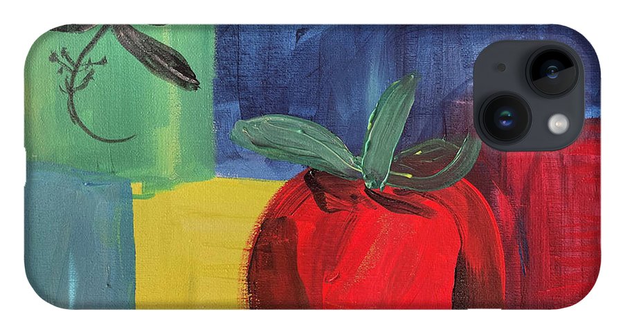 Tomato Basil Abstract - Phone Case
