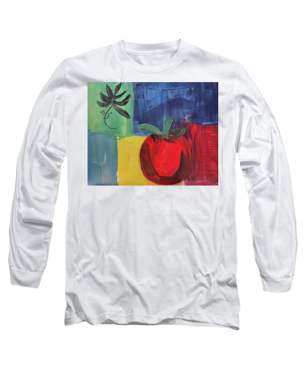 Tomato Basil Abstract - Long Sleeve T-Shirt