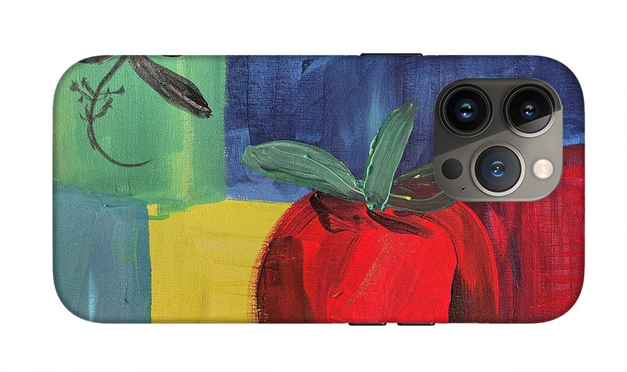 Tomato Basil Abstract - Phone Case