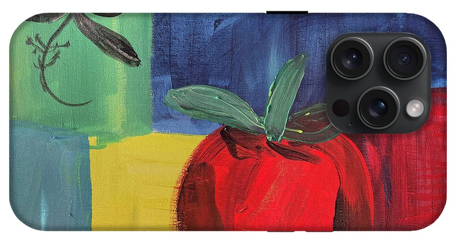 Tomato Basil Abstract - Phone Case