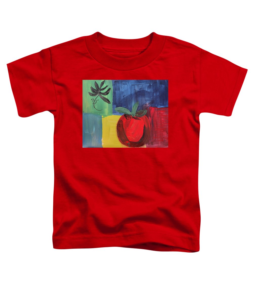 Tomato Basil Abstract - Toddler T-Shirt