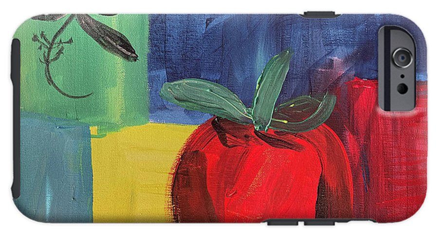 Tomato Basil Abstract - Phone Case