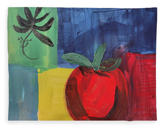 Tomato Basil Abstract - Blanket