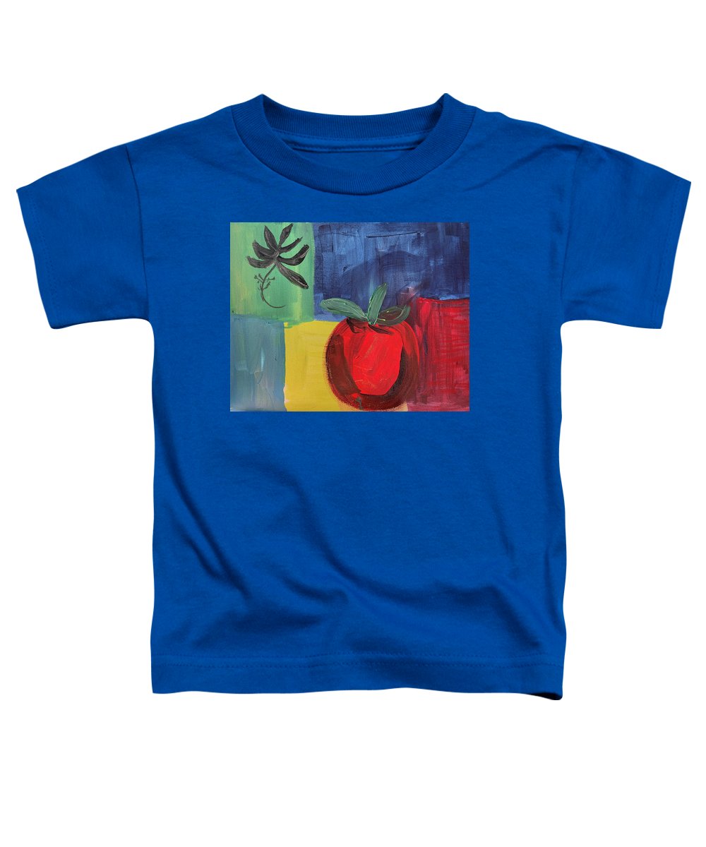 Tomato Basil Abstract - Toddler T-Shirt