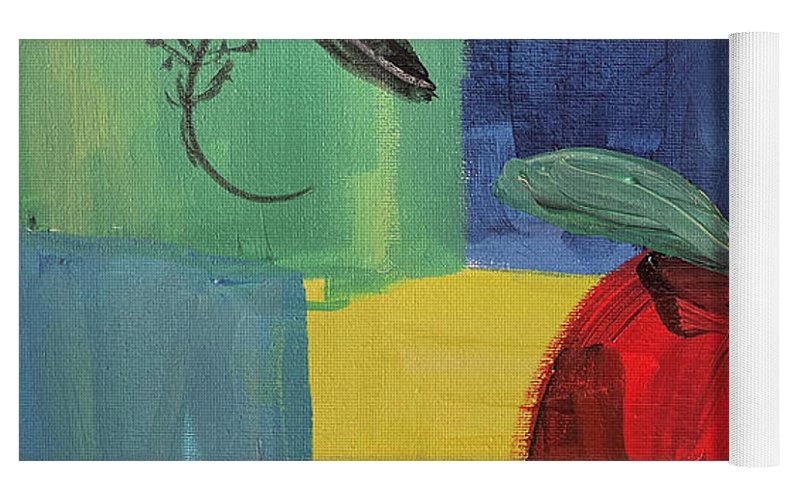 Tomato Basil Abstract - Yoga Mat