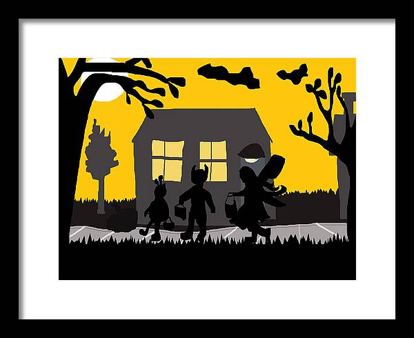 Trick Or Treat - Framed Print