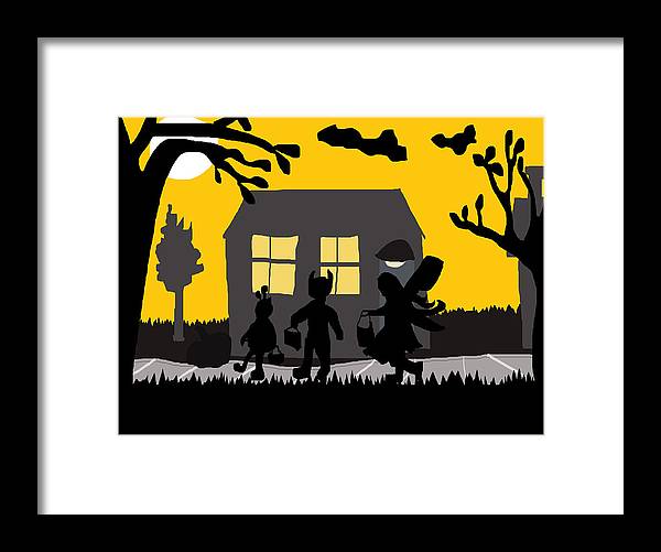 Trick Or Treat - Framed Print