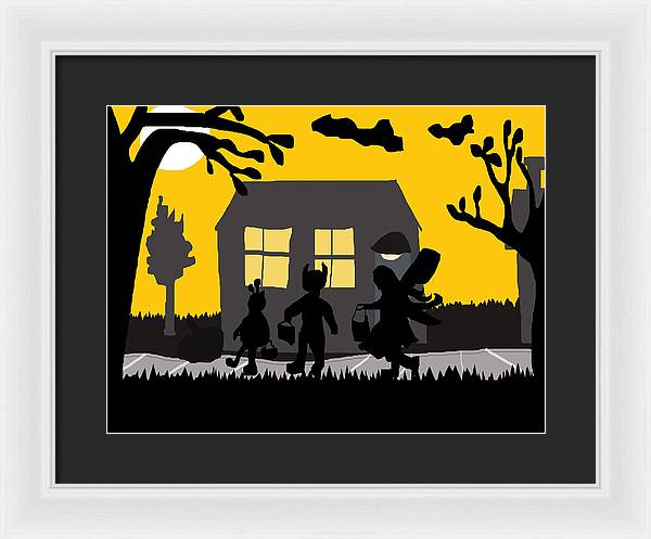 Trick Or Treat - Framed Print