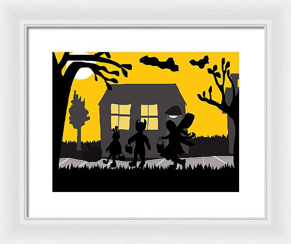 Trick Or Treat - Framed Print