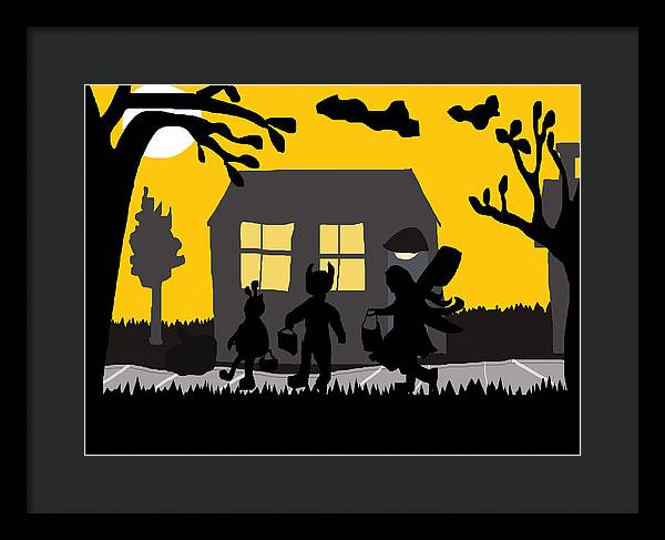 Trick Or Treat - Framed Print