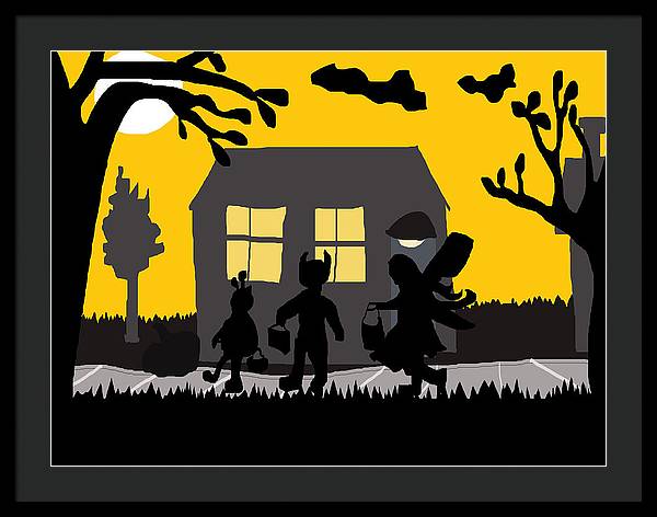 Trick Or Treat - Framed Print