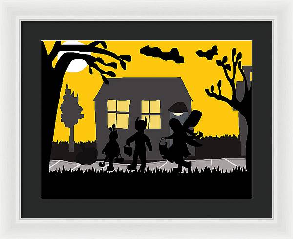 Trick Or Treat - Framed Print