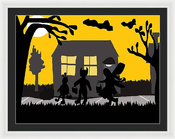 Trick Or Treat - Framed Print