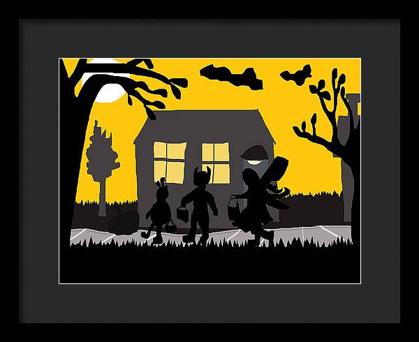 Trick Or Treat - Framed Print