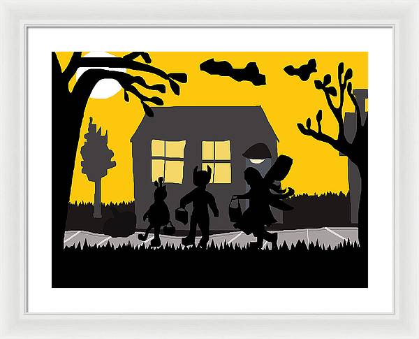 Trick Or Treat - Framed Print