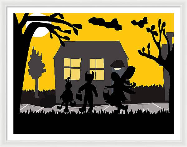 Trick Or Treat - Framed Print