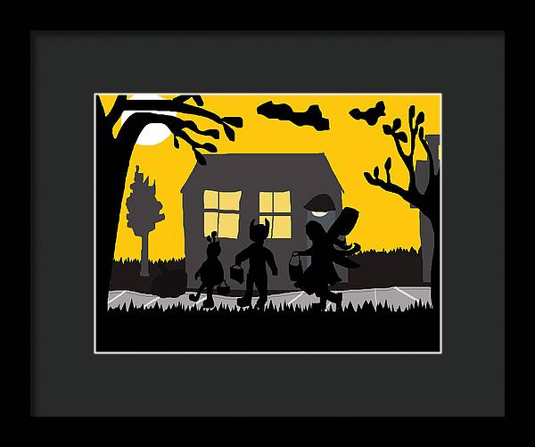 Trick Or Treat - Framed Print