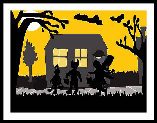 Trick Or Treat - Framed Print
