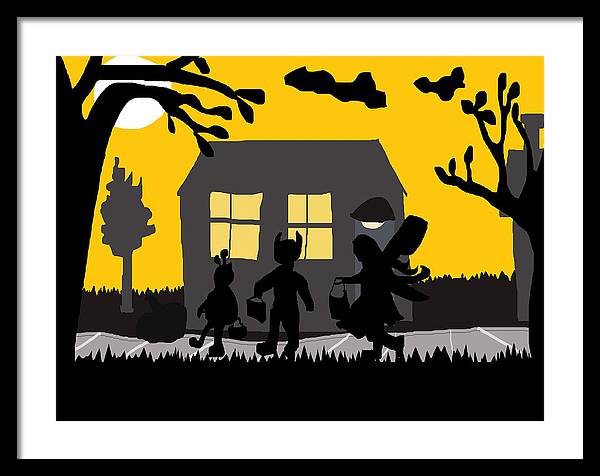 Trick Or Treat - Framed Print