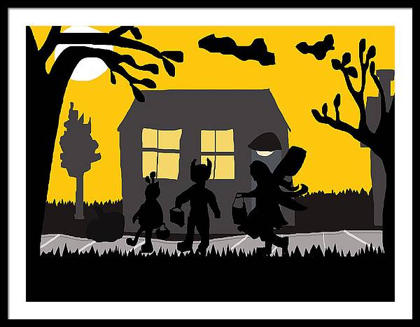 Trick Or Treat - Framed Print