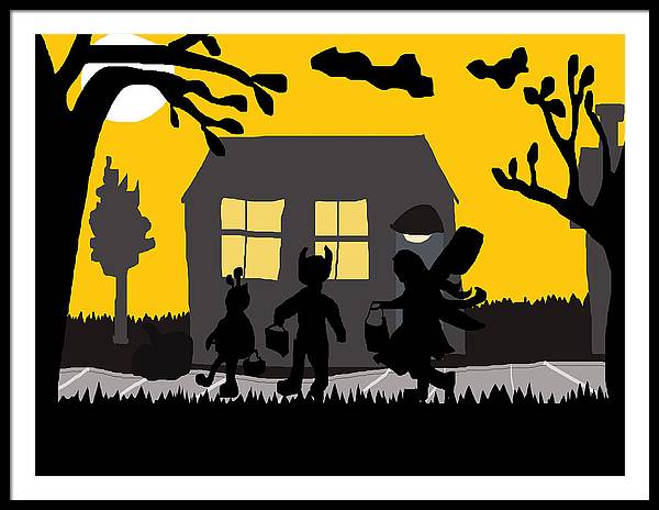Trick Or Treat - Framed Print