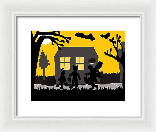 Trick Or Treat - Framed Print
