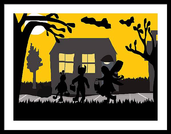 Trick Or Treat - Framed Print
