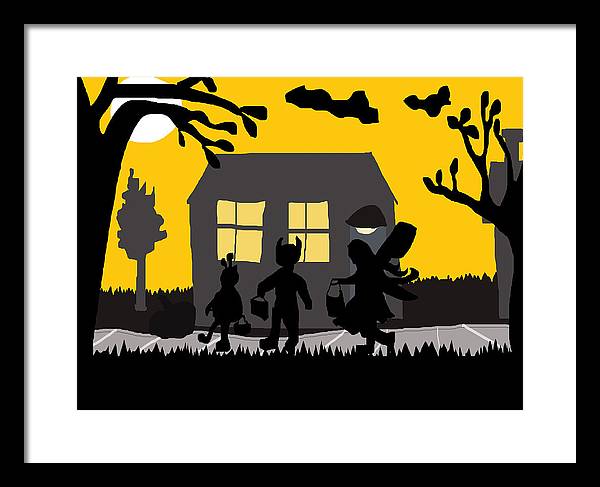 Trick Or Treat - Framed Print