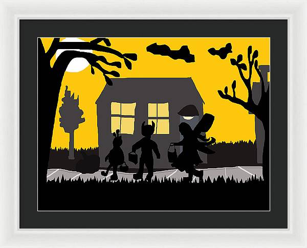 Trick Or Treat - Framed Print