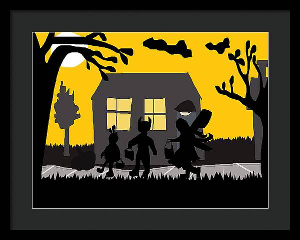 Trick Or Treat - Framed Print