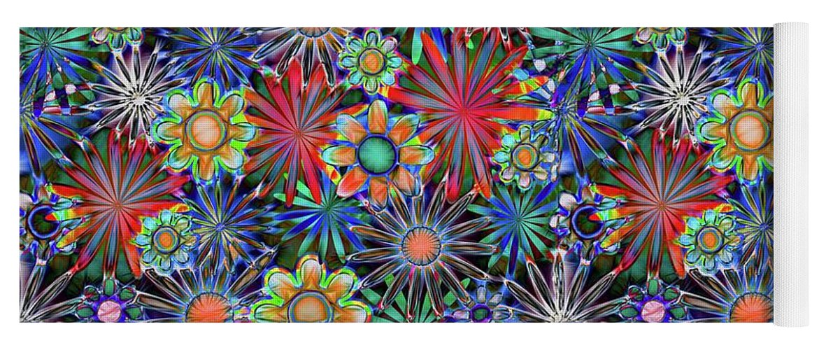 Tropical Daisies - Yoga Mat