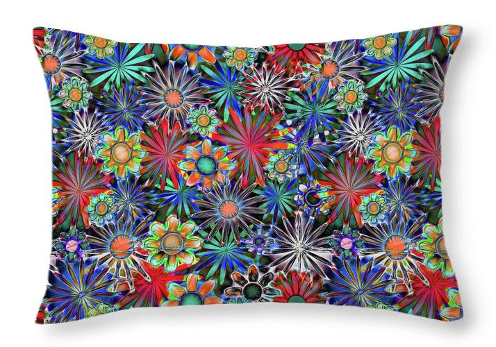 Tropical Daisies - Throw Pillow