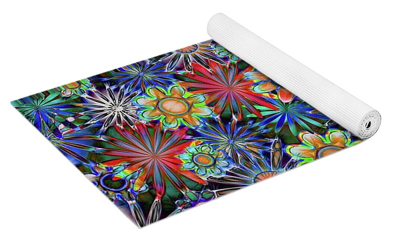 Tropical Daisies - Yoga Mat