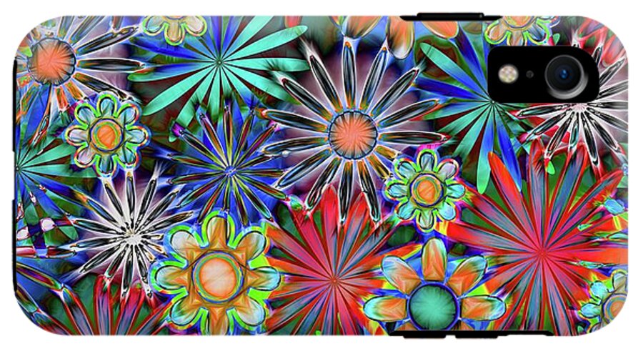 Tropical Daisies Collage - Phone Case